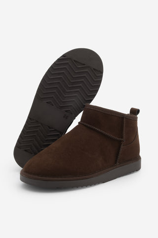 Kadın İçi Kürklü Günlük Bot Pasep - Kahve Süet