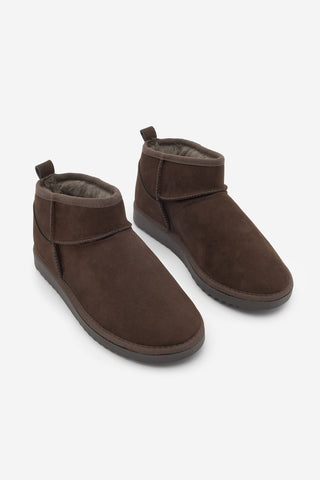 Kadın İçi Kürklü Günlük Bot Pasep - Kahve Süet