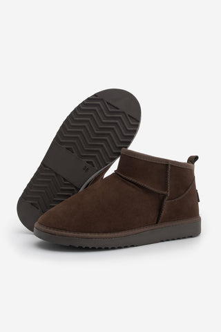 Kadın İçi Kürklü Günlük Bot Pasep - Kahve Süet