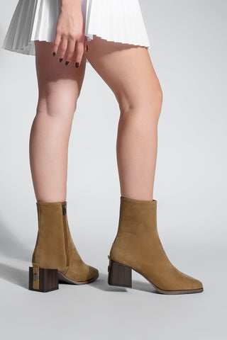 Kadın Topuklu Bot Bootie Noyes - Taba Süet
