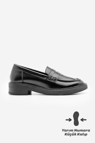 Kadın Loafer Günlük Ayakkabı Fonle - Siyah