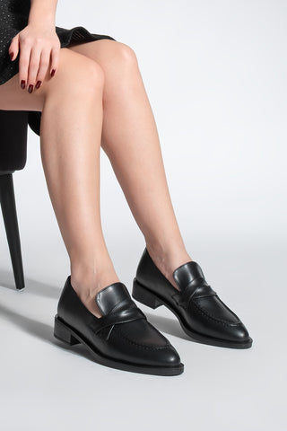 Kadın Loafer Günlük Ayakkabı Mendi - Siyah