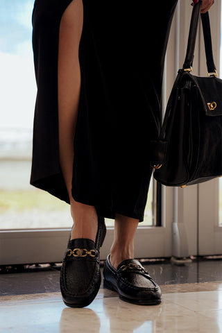 Kadın Loafer Tokalı Günlük Ayakkabı Barfin - Siyah