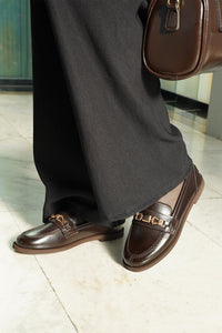 Kadın Loafer Tokalı Günlük Ayakkabı Zamira - Kahve