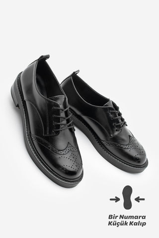 Kadın Oxford Ayakkabı Sindo - Siyah