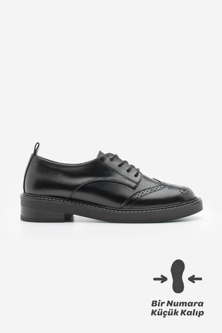Kadın Oxford Ayakkabı Sindo - Siyah