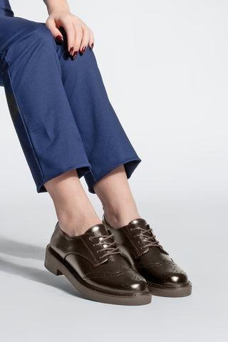 Kadın Oxford Ayakkabı Sindo - Kahve