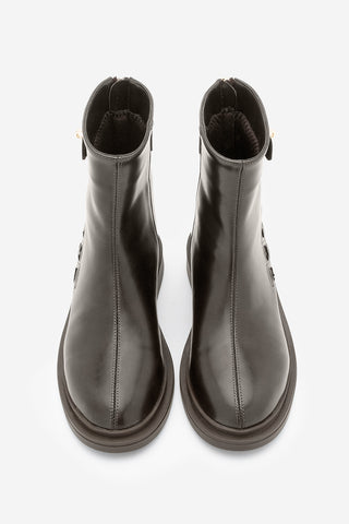 Kadın Tokalı Günlük Bot Himpa - Kahve