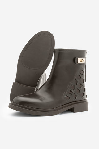 Kadın Tokalı Günlük Bot Himpa - Kahve