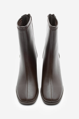 Kadın Topuklu Bot Nayis - Kahve