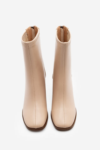 Kadın Topuklu Bot Nayis - Bej
