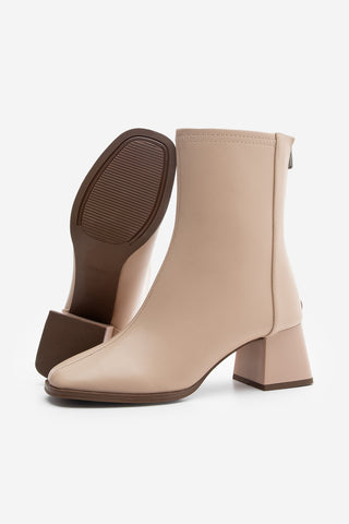 Kadın Topuklu Bot Nayis - Bej