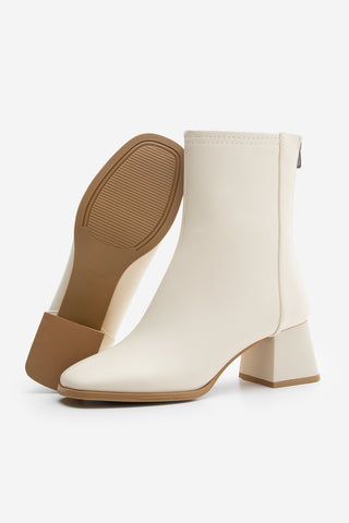 Kadın Topuklu Bot Nayis - Ekru