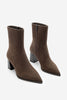 Kadın Topuklu Bot Simva - Kahve Süet