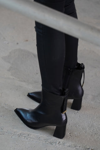 Kadın Topuklu Bot Sofen - Siyah