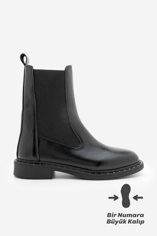 Kadın Troklu Günlük Bot Yuvin - Siyah