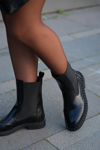 Kadın Troklu Günlük Bot Yuvin - Siyah