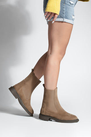 Kadın Troklu Günlük Bot Yuvin - Taba Süet