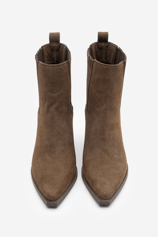 Kadın Western Bot Erbe - Kahve Süet