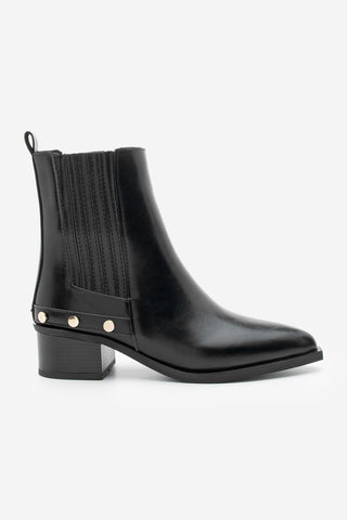 Kadın Sivri Burun Topuklu Bot Alura - Siyah