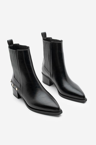 Kadın Sivri Burun Topuklu Bot Alura - Siyah