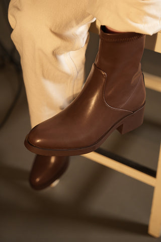 Kadın Topuklu Günlük Bot Befor - Kahve