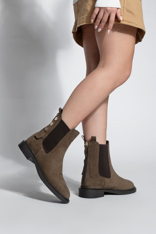 Kadın Günlük Bot Valone - Kahve Süet
