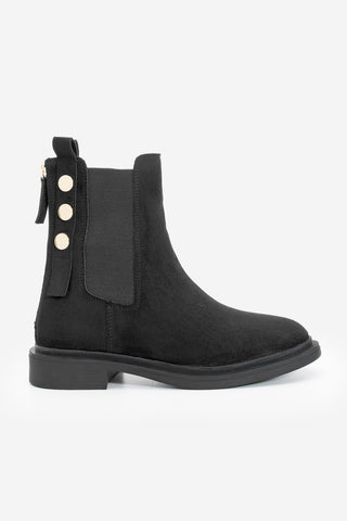 Kadın Günlük Bot Valone - Siyah Süet