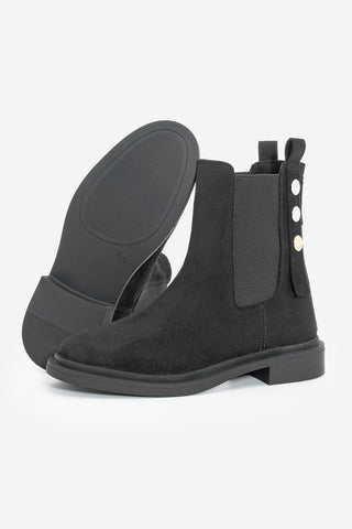Kadın Günlük Bot Valone - Siyah Süet