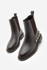 Kadın Zımbalı Günlük Bot Pamer - Kahve