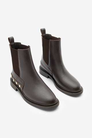 Kadın Zımbalı Günlük Bot Pamer - Kahve