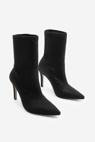 Kadın Streç Topuklu Bot Pesina - Siyah