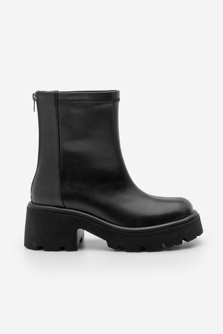 Kadın Kalın Topuklu Günlük  Bot Lofani - Siyah