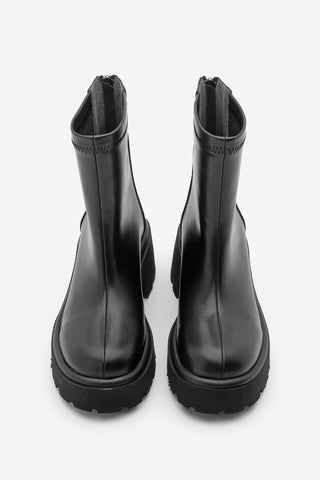 Kadın Kalın Topuklu Günlük  Bot Lofani - Siyah