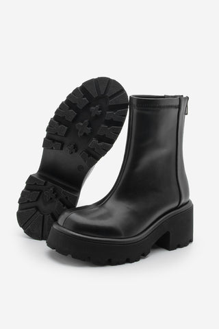 Kadın Kalın Topuklu Günlük  Bot Lofani - Siyah