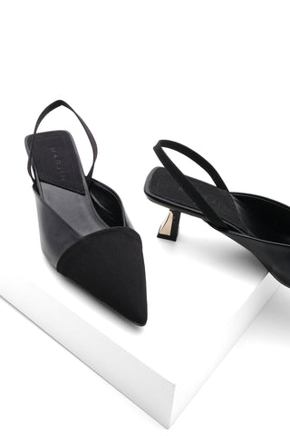 Kadın Stiletto Topuklu Ayakkabı Telas - Siyah