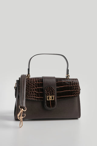 Kadın El Omuz Çantası Nurves - Kahve