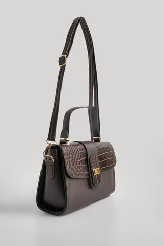 Kadın El Omuz Çantası Nurves - Kahve