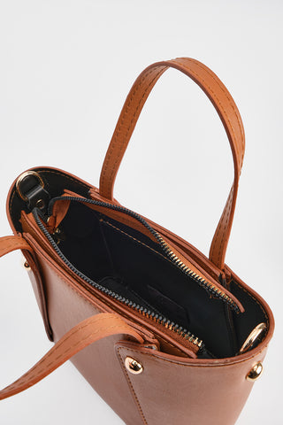 Kadın El Omuz Çantası Rapon - Taba