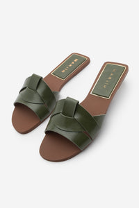 Kadın Bantlı Günlük Terlik Narlis - Yeşil