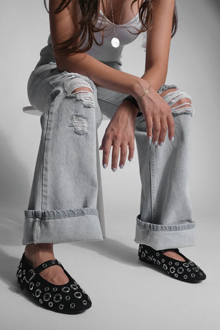 Kadın Troklu Babet Peranta - Gümüş