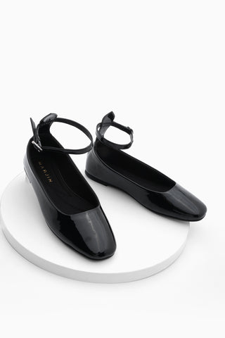 Kadın Bilekten Bantlı Babet Vesta - Siyah