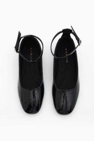 Kadın Bilekten Bantlı Babet Vesta - Siyah