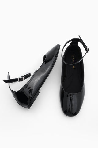 Kadın Bilekten Bantlı Babet Vesta - Siyah