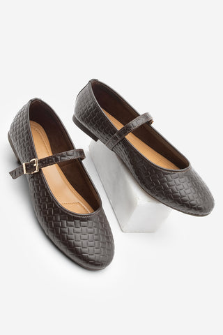 Kadın Bantlı Günlük Babet Afira - Kahve