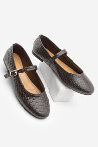 Kadın Bantlı Günlük Babet Afira - Kahve