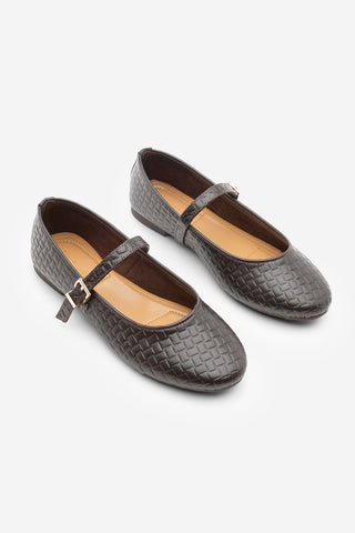 Kadın Bantlı Günlük Babet Afira - Kahve