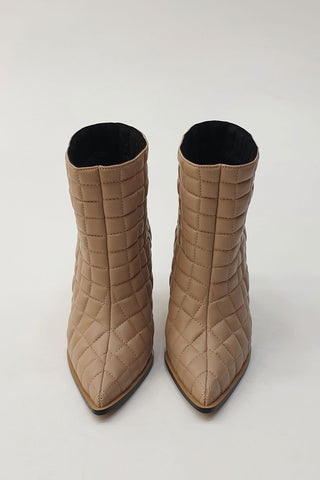 Kadın Topuklu Bot Diana - Bej