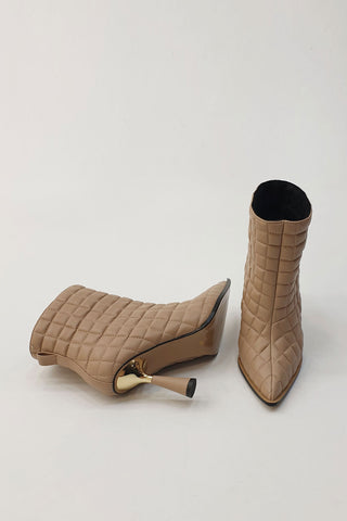 Kadın Topuklu Bot Diana - Bej