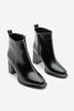 Kadın Topuklu Bot Kanis - Siyah Rugan